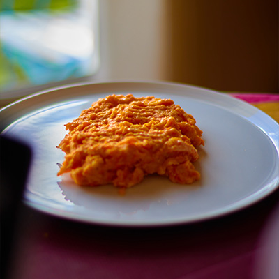 Purée de carottes - Recette / Repas, Être Végétarien !